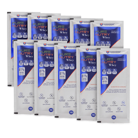Purenutry Whey Concentrate sachê 15 gramas sabor n... - PROFILE HEALTH