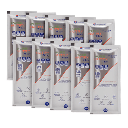 Purenutry Whey Isolate sachê 15 gramas sabor neutr... - PROFILE HEALTH