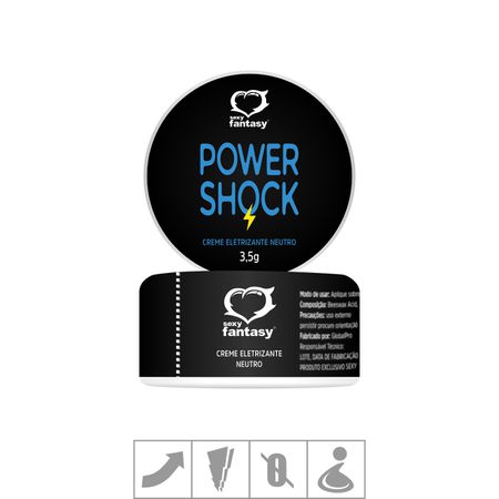 *Excitante Unissex Power Shock Pomada 3,5g (105419) - Neutro