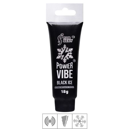 *PROMO - Excitante Unissex Power Vibe For Sexy 18g Validade 03/26 -(17803) - Black Ice
