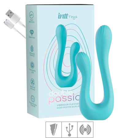 Vibrador Intt Double Passion (17944) - Verde Claro
