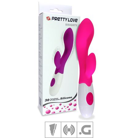 Vibrador Ponto G Com Estimulador Brighty SI (5222) - Rosa