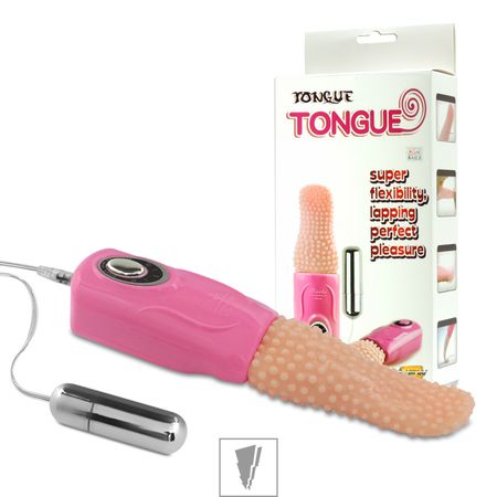 Massageador Formato de Língua 03 Vibrações Tongue SI (6073) - Rosa