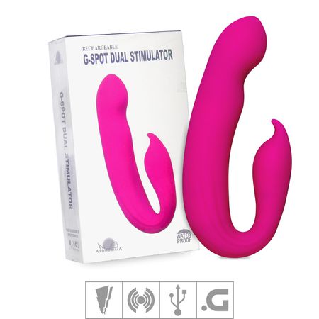 Vibrador Ponto G Com Estimulador Aphrodisia SI (6632) - Rosa