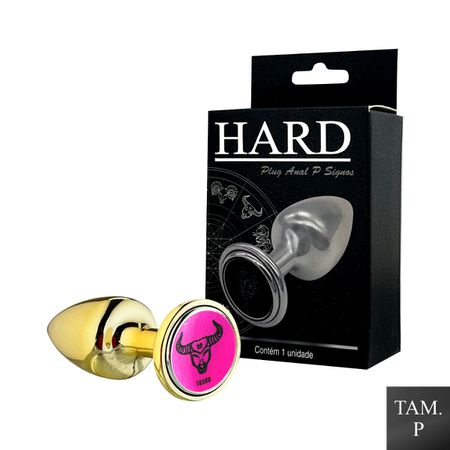 Plug de Metal P Signos Touro (HA162TO) - Dourado