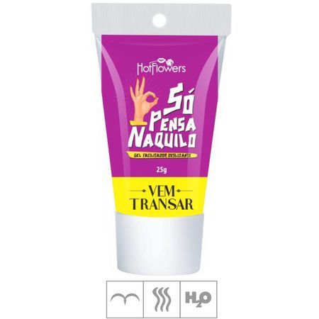 *PROMO4 - Gel Para Sexo Anal Só Pensa Naquilo 25g Validade04/26 (HC720) - Algodão Doce