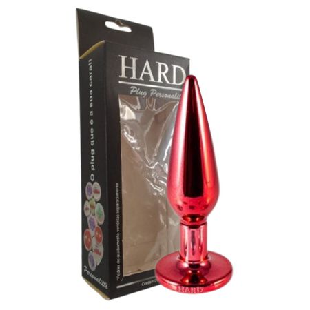 Plug Metálico Slim Personalitté (HA188) - Vermelho