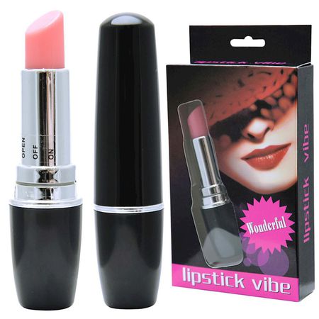 Vibrador Formato De Batom Lipstick VP (MV007) - Preto