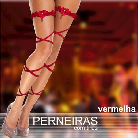 *Perneira Com 2 Tiras (PS1007) - Vermelho