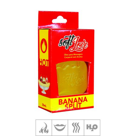 **Gel Comestível Soft Love Hot 30ml (ST116) - Banana Split