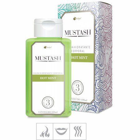 *PROMO - Gel Comestível Mustash 100ml Validade 05/24 (ST164) - Hot Mint