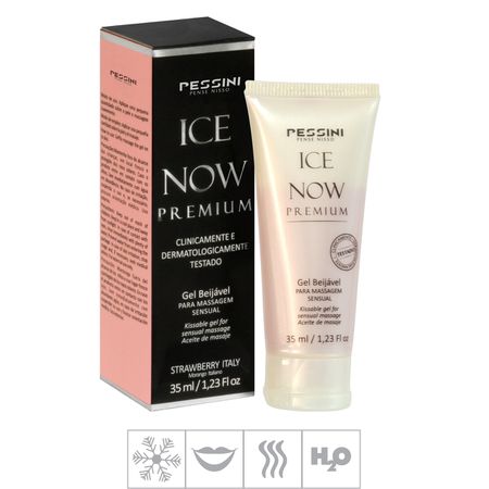 Gel Comestível Ice Now Premium 35ml (ST493) - Strawberry Italy