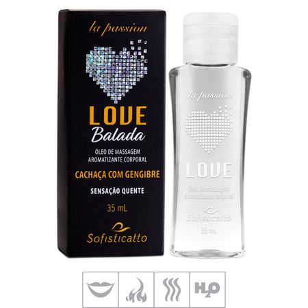 *La Passion Love Balada Hot 35ml Validade 04/21 (ST501 VLD) Promo - Cachaça c/ Gengibre