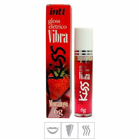 *Gloss Elétrico Vibra Kiss 6g (ST547) - Morango