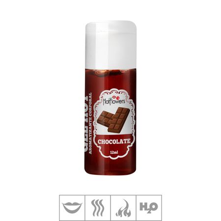 *PROMO - Gel Comestível Hot Flowers Hot 12ml Validade 01/24 (ST570) - Chocolate