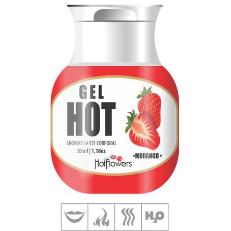 Gel Comestível Hot Flowers Hot 35ml (ST571) - Morango