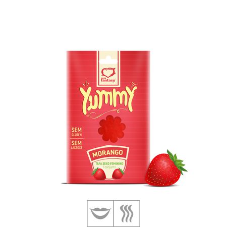 *Tapa Sexo Comestível Feminino Yummy (ST590) - Morango