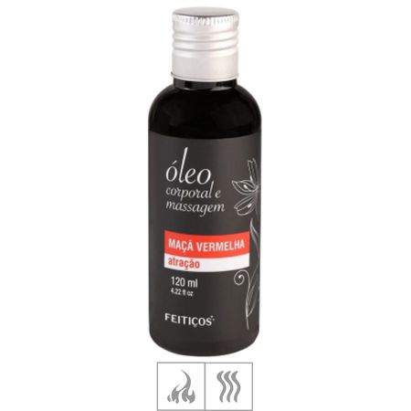 Óleo Corporal Para Massagem Feitiços 120ml (ST953) - Maça Vermelha