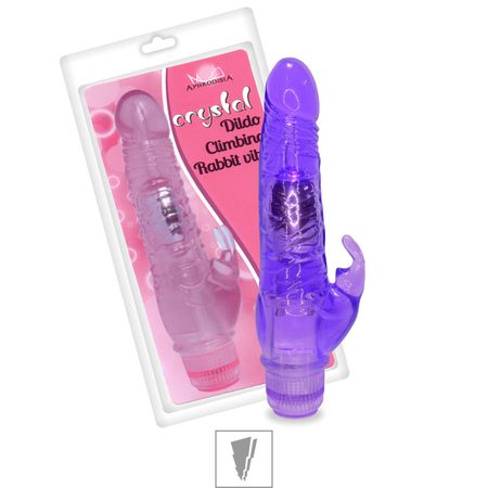 *Vibrador Cristal Dildo Climbing VP (VB008) - Roxo