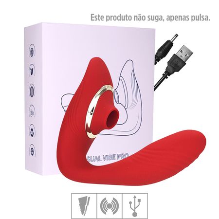 Estimulador Recarregável Sensual Vibe Pro VP (ES038) - Vermelho