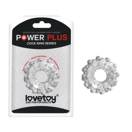 *Anel Peniano Com Esferas Love Toy SI - (1241-1245) - Translúcido