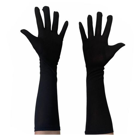 Luva Longa em Lycra - (17903-ST969) - Preta