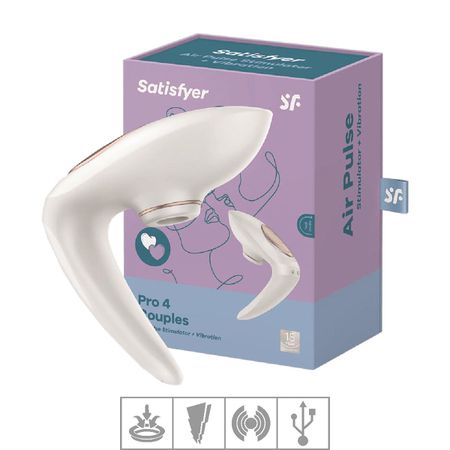 *Vibrador Com Pulsação satisfyer Pro4 (18005-ST001VIB) - Branco