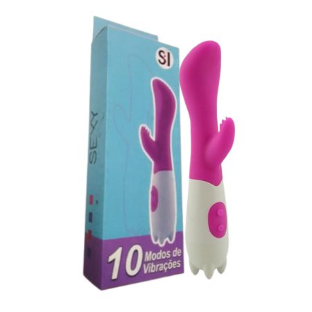Vibrador Ponto G Com Estimulador SI (5012) - Rosa