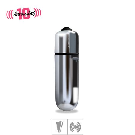 Cápsula Vibratória Power Bullet 10 Vibrações SI (5163) - Cromado