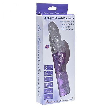 *Vibrador Rotativo 36 Vibrações SI (5275). - Rosa