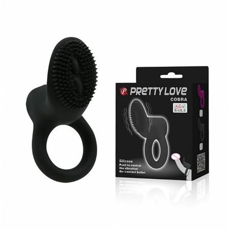 *Anel Peniano Com Estimulador Pretty Love Cobra SI - (1154) - Preto