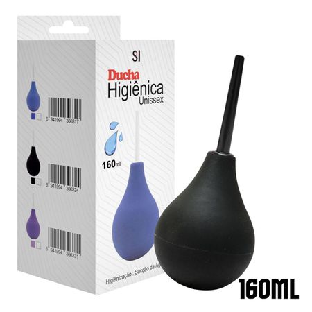 Ducha Higiênica Rectal Syringe 160ml SI - (5605) - Preto