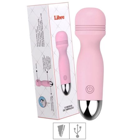 Massageador Mini Varinha Mágica Libre SI (7857) - Rosa