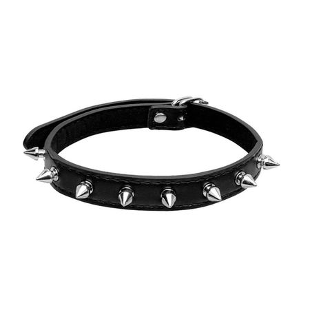 Coleira Choker Com Pinos SI (8070) - Preto