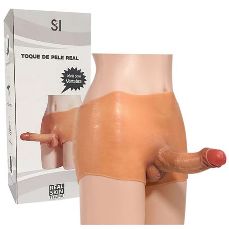 Cinta em Silicone Com Prótese SI (8834) - Bege