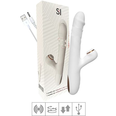 Vibrador Com Pulsação Vai e Vem SI (9414) - Branco