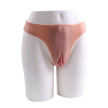 Cinta Formato de Calcinha Com Vagina SI (9807) - Bege