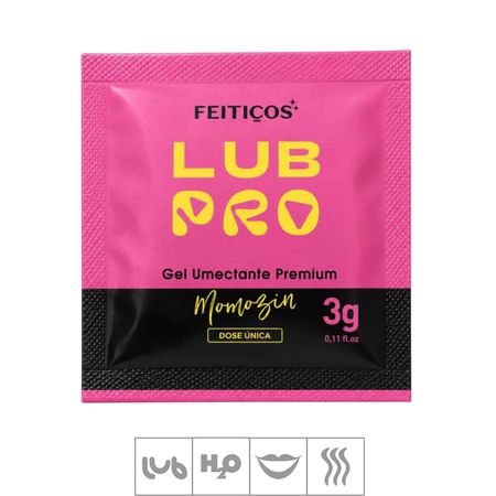 Lubrificante Beijável LubPro Momozin Sachê 3g (994603) - Morango c/ Chantilly