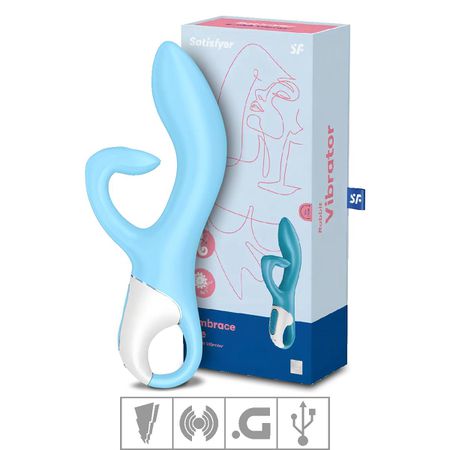 *Vibrador Ponto G Recarregável Satisfyer (CH2050) - Azul
