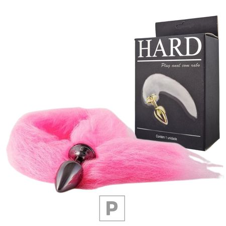 Plug de Metal Onix Com Cauda Hard (HA116P) - Rosa