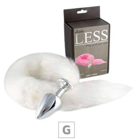 Plug de Plástico G Less Cromado Com Cauda (HA170C). - Branco