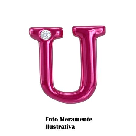 *Letras Para Personalização Rosa (HA180R) - U