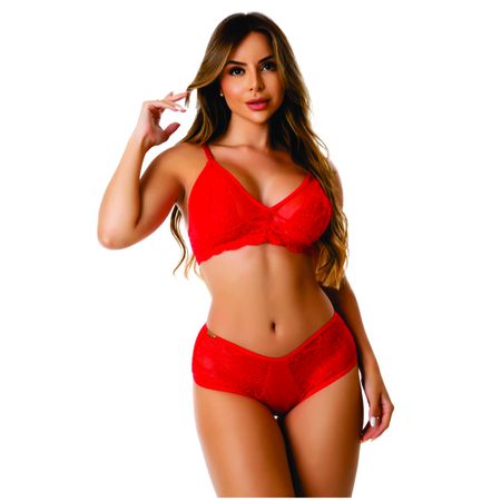 Conjunto Angélica (ID1079) - Vermelho