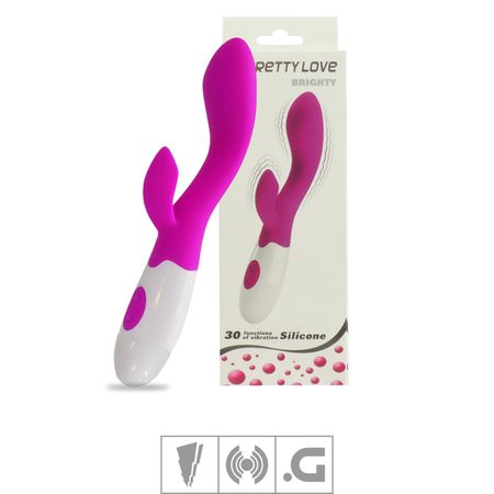 Vibrador Ponto G Com Estimulador Brighty VP (PG010) - Magenta