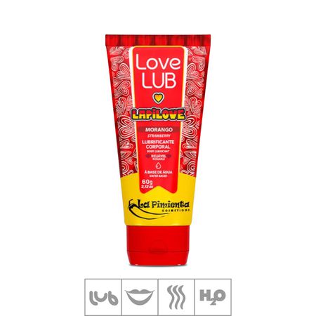 Lubrificante Beijável Love Lub Lapilove 60g (ST108-ST903) - Morango