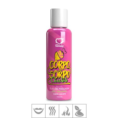 Óleo Beijável Hot Corpo a Corpo 100ml (ST111) - Chiclete