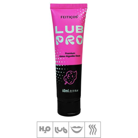 Lubrificante Beijável LubPro Premium 60ml (ST115) - Algodão Doce