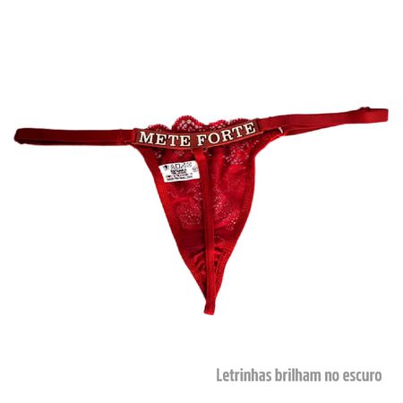 Calcinha Vermelha Personalizada Treacy (ST118) - Mete Forte 