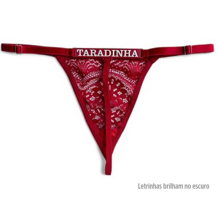 Calcinha Vermelha Personalizada Treacy (ST118) - Taradinha