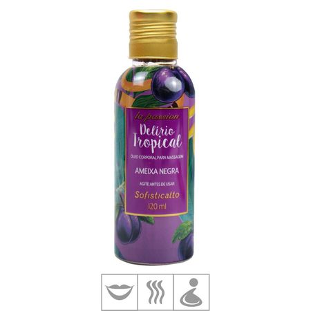 Óleo Para Massagem Beijável Delírio Tropical 120ml (ST136-17893) - Ameixa Negra